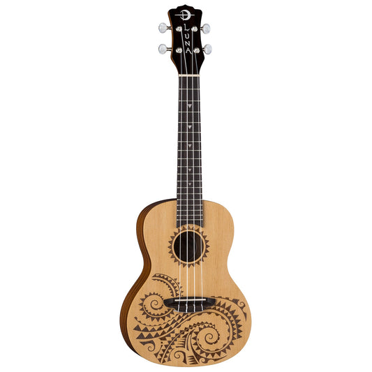 Luna Tattoo Concert Ukulele w/ Gigbag | Spruce