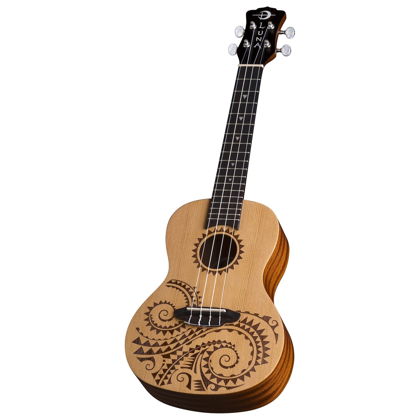 Luna Tattoo Concert Ukulele w/ Gigbag | Spruce