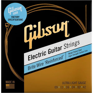 Gibson Brite Wire Electric Guitar Strings (Ultra Light Gauge)